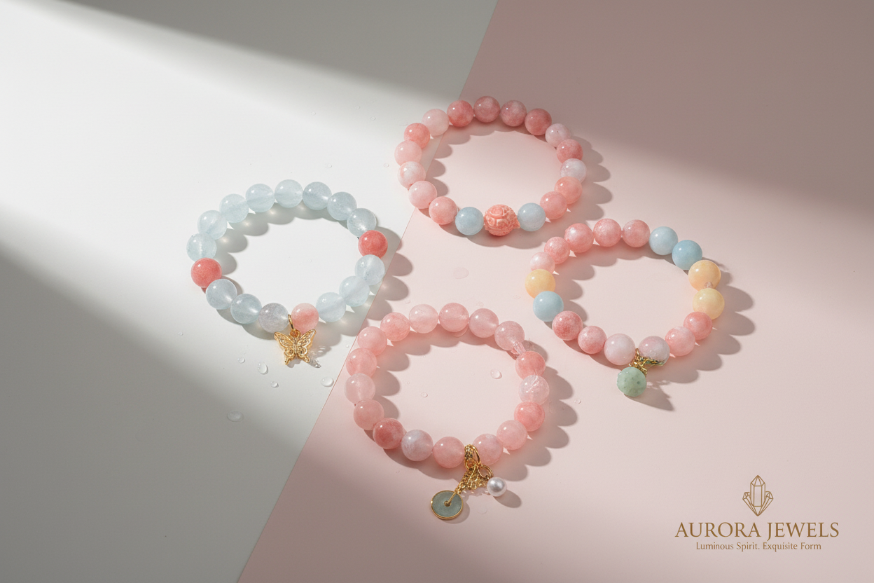 天然水晶手链品牌海报