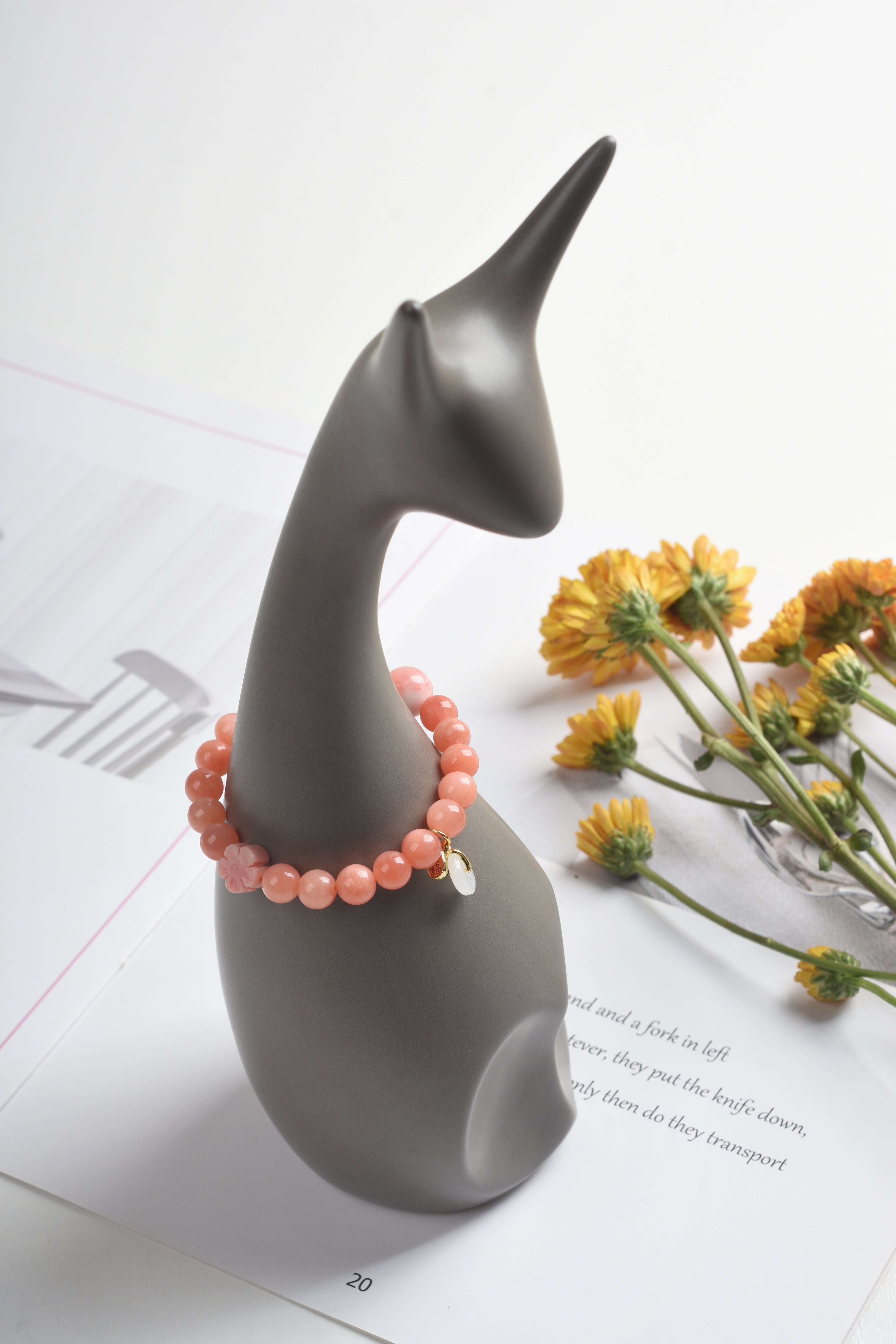 新品优惠 | 櫻花瑪瑙 太陽石 粉貝 白玉髓 | 天然水晶手鍊