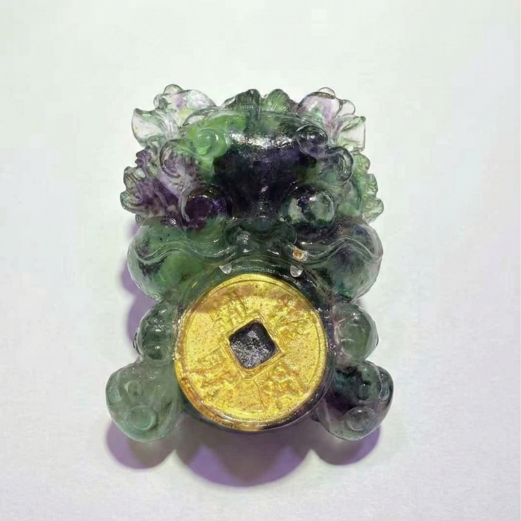 招財貔貅 | 海藍寶 淺粉晶 綠松石 藍砂石 青金石 東陵玉 紅綠寶 白水晶 七彩貝殼  | 動物水晶擺件